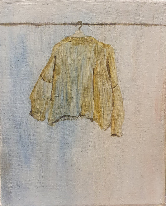 neule Oil on Canvas Painting by Eliisa Loukola