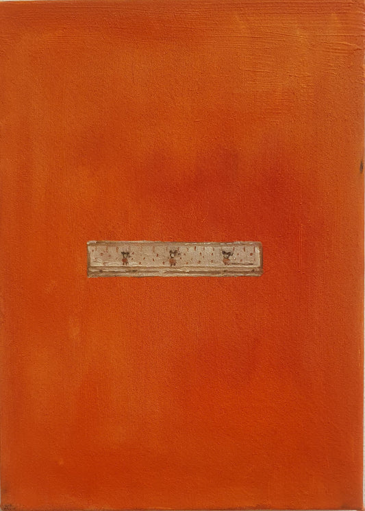 viivoitin (mickey) Oil on Canvas Painting by Eliisa Loukola