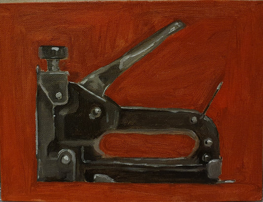 niittipyssy Oil Painting by Eliisa Loukola