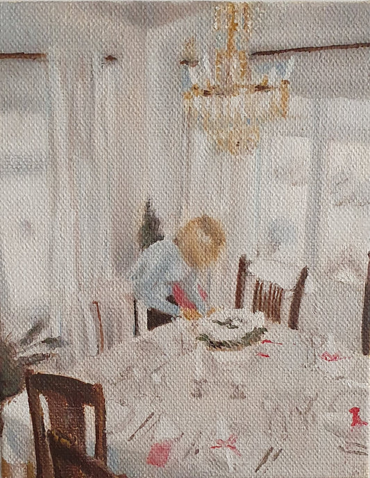 kattaja Oil on Canvas Painting by Eliisa Loukola