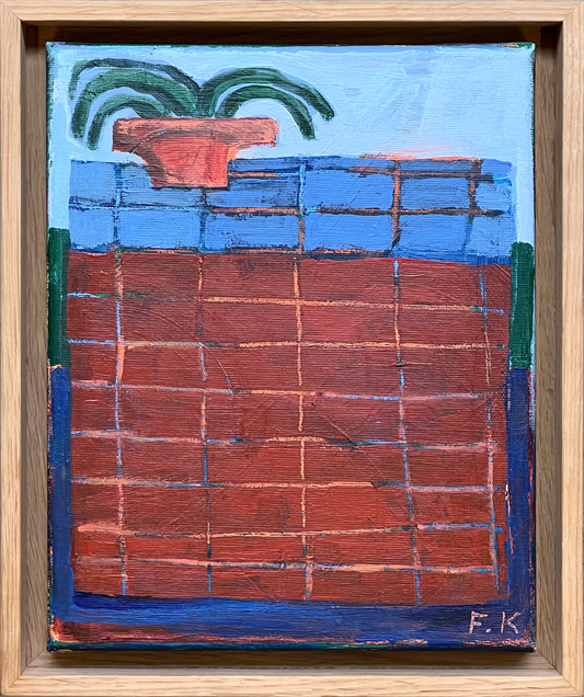 Brick Table Acrylic Painting by Fredrik Karell