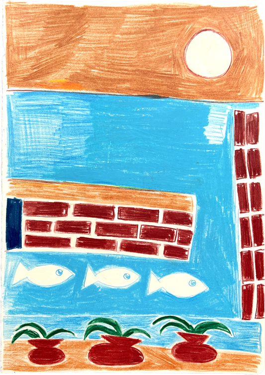 Brick & Brack Drawing Painting by Fredrik Karell