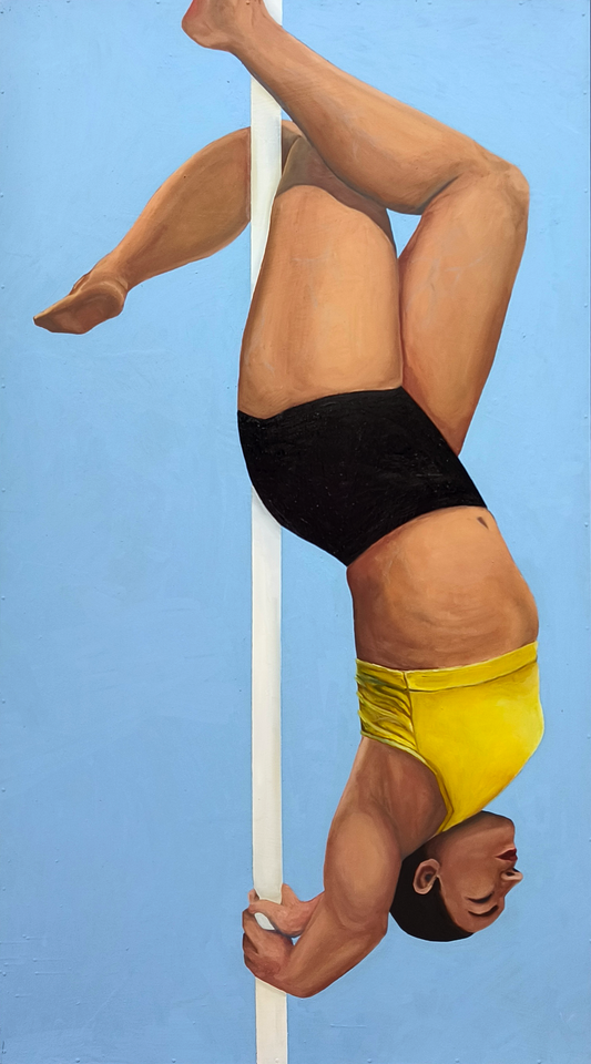 Hirtetty / The Hanged Woman Oil on MDF-Panel Painting by Anni-Sofia Knuuttila