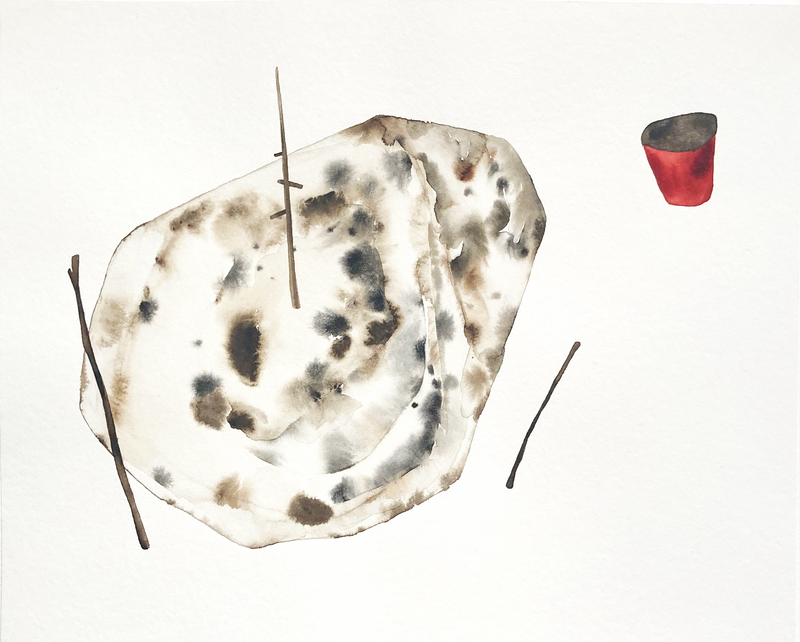 Spreading Ashes on Garden Covered with Snow - image 1