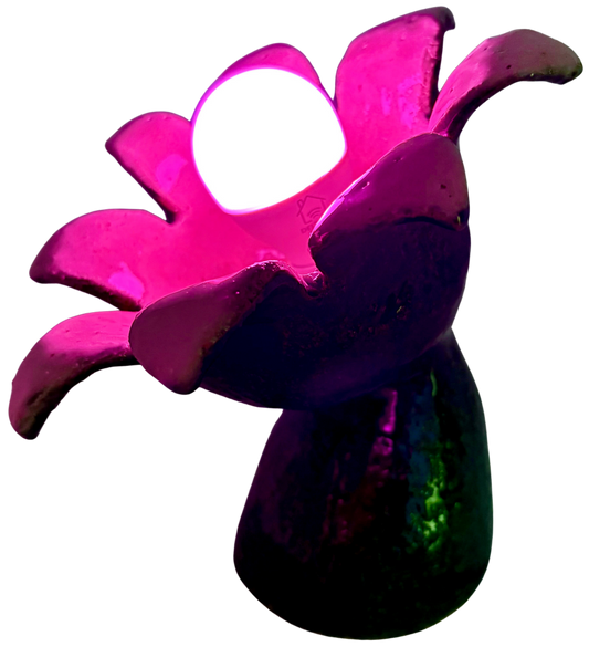 Magic flower lamp Ceramics Art Object by Rauha Aaltonen