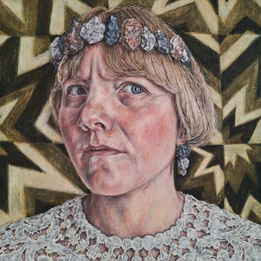 Treasure collector Oil on Canvas Painting by Riikka Salminen