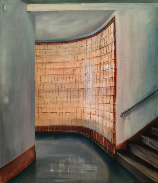 Odotus II Oil on Canvas Painting by Krista Antila