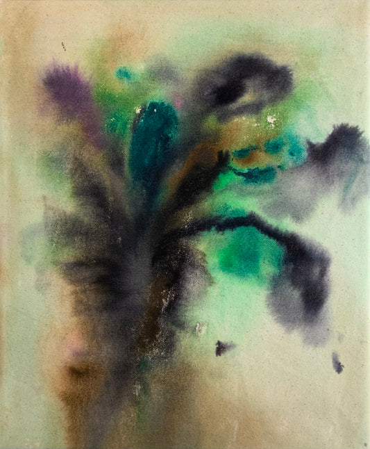 Pahat kukat III / Evil Flowers III Ink Painting by Emmi Tavela