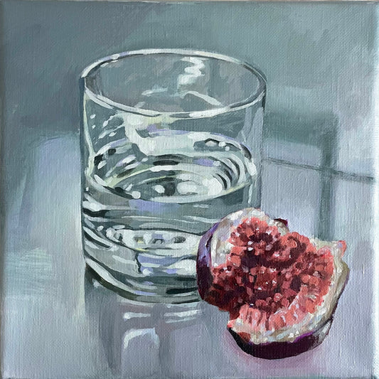 Fig Acrylic Painting by Erin Juntunen
