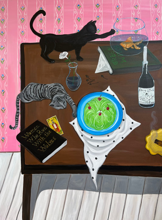 The kitchen table of a witch