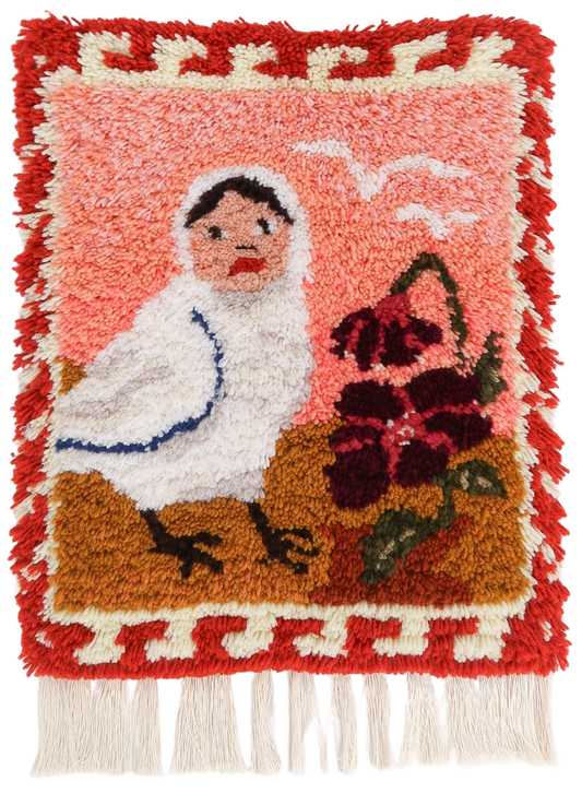 Minä harpyijana Textile Textile Art by Anna-Karoliina Vainio