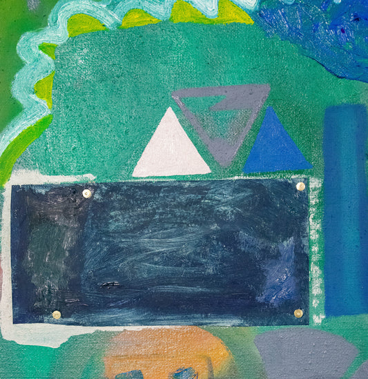 Green tarpaulin for cover