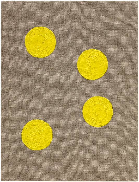 Four Tennis Balls in The Air Oil on Canvas Painting by Mirella Salo