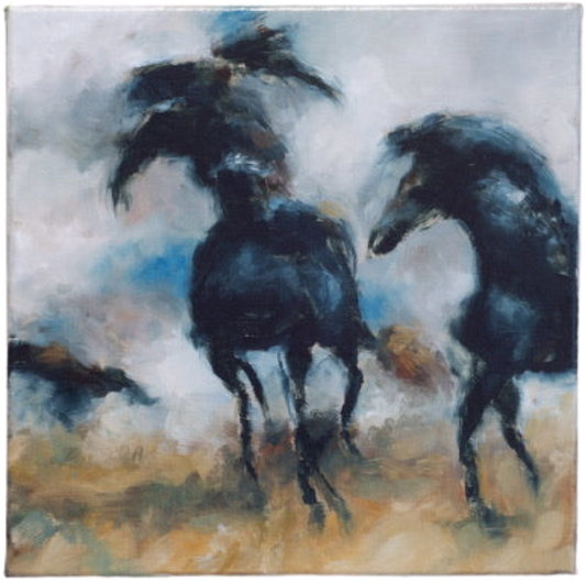 Laylines Oil on Canvas Painting by Oscar Morgan