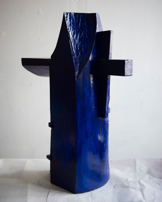 Blue bedside table - image 3