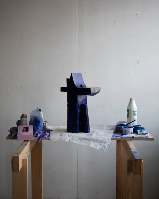 Blue bedside table - image 4