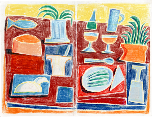 Sparris säsong Drawing Painting by Fredrik Karell