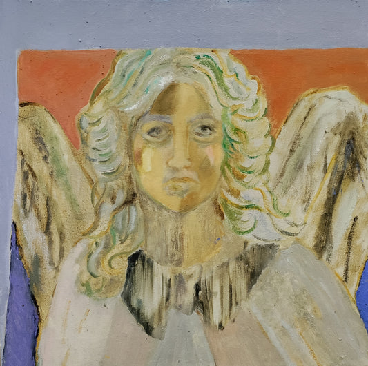 Kaarnaa hiuksissa Oil on Canvas Painting by Silja Uuttula