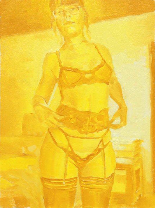 Honey Bee Oil Painting by Emilia Mäkelä