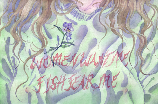 Sapfo Watercolour Painting by Evi Rinkinen