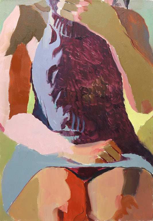 Virgin killer Oil on Paper Painting by Emilia Mäkelä